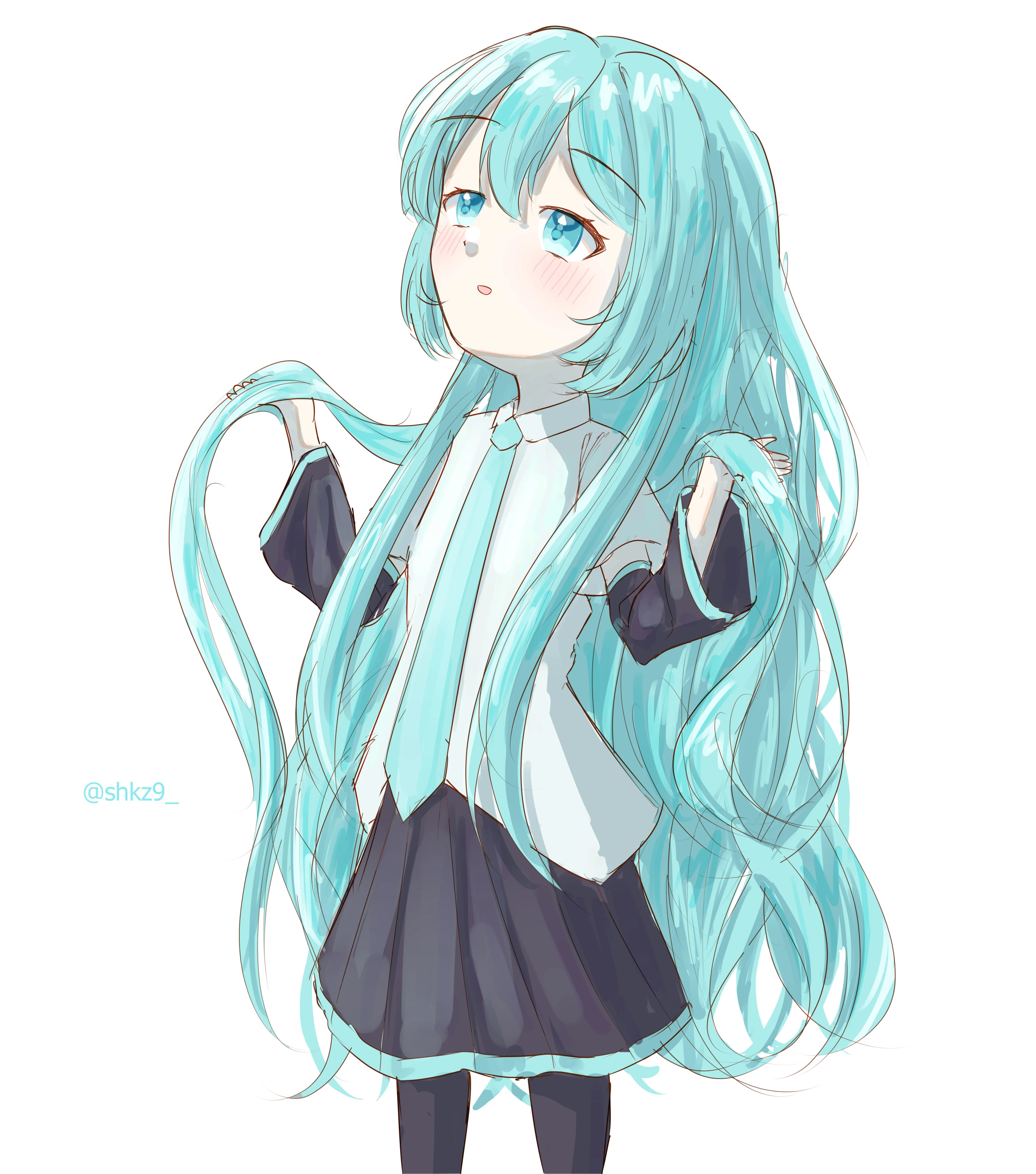 Hair Down Miku